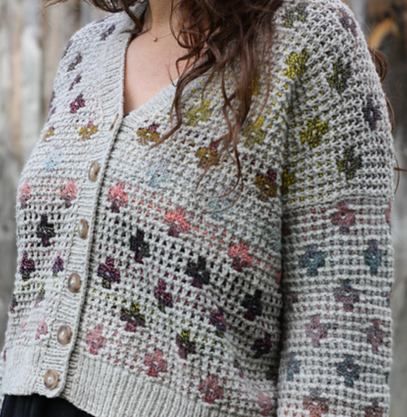 Mosaic & More: Knit the Pressed Flowers Cardigan