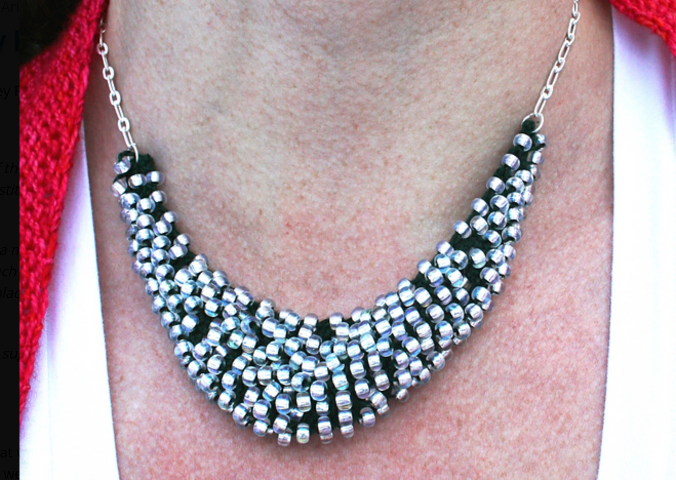 Knit Beaded Necklace Class