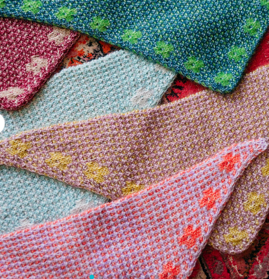 Pressed Flowers Mosaic Kerchief