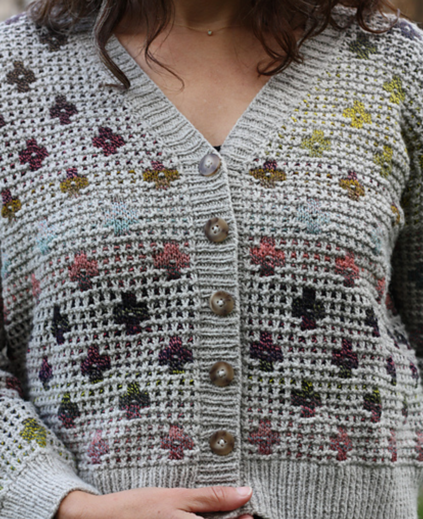 Mosaic & More: Knit the Pressed Flowers Cardigan