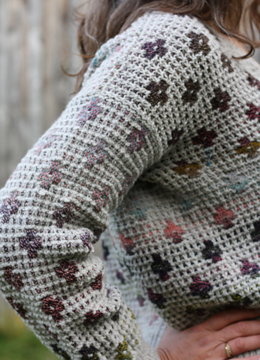 Mosaic & More: Knit the Pressed Flowers Cardigan