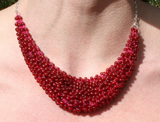 Knit Beaded Necklace Class